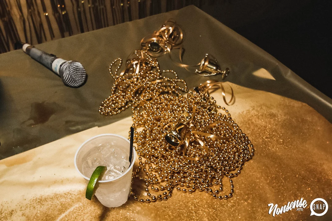 Nonsense: GOLD at The Basement June 2019. Things got ridiculous. Kimber was the DJ. Decor by Tad. Photos by Oh Snap!