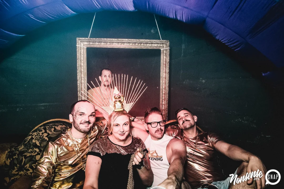 Nonsense: GOLD at The Basement June 2019. Things got ridiculous. Kimber was the DJ. Decor by Tad. Photos by Oh Snap!