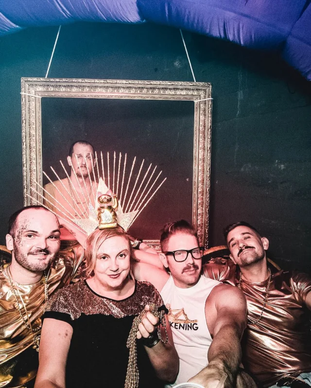 Nonsense: GOLD at The Basement June 2019. Things got ridiculous. Kimber was the DJ. Decor by Tad. Photos by Oh Snap!