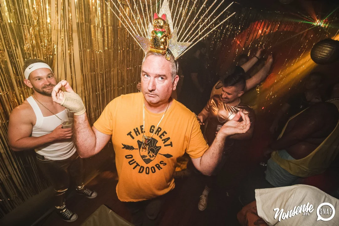 Nonsense: GOLD at The Basement June 2019. Things got ridiculous. Kimber was the DJ. Decor by Tad. Photos by Oh Snap!