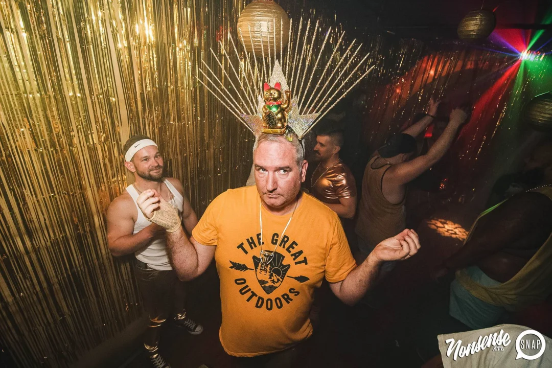 Nonsense: GOLD at The Basement June 2019. Things got ridiculous. Kimber was the DJ. Decor by Tad. Photos by Oh Snap!