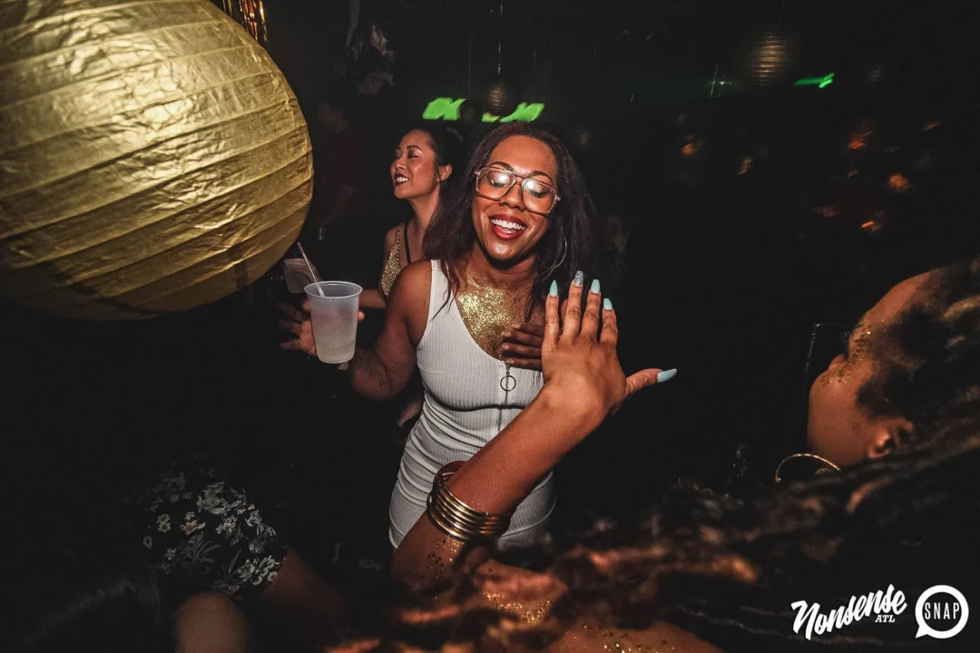 Nonsense: GOLD at The Basement June 2019. Things got ridiculous. Kimber was the DJ. Decor by Tad. Photos by Oh Snap!