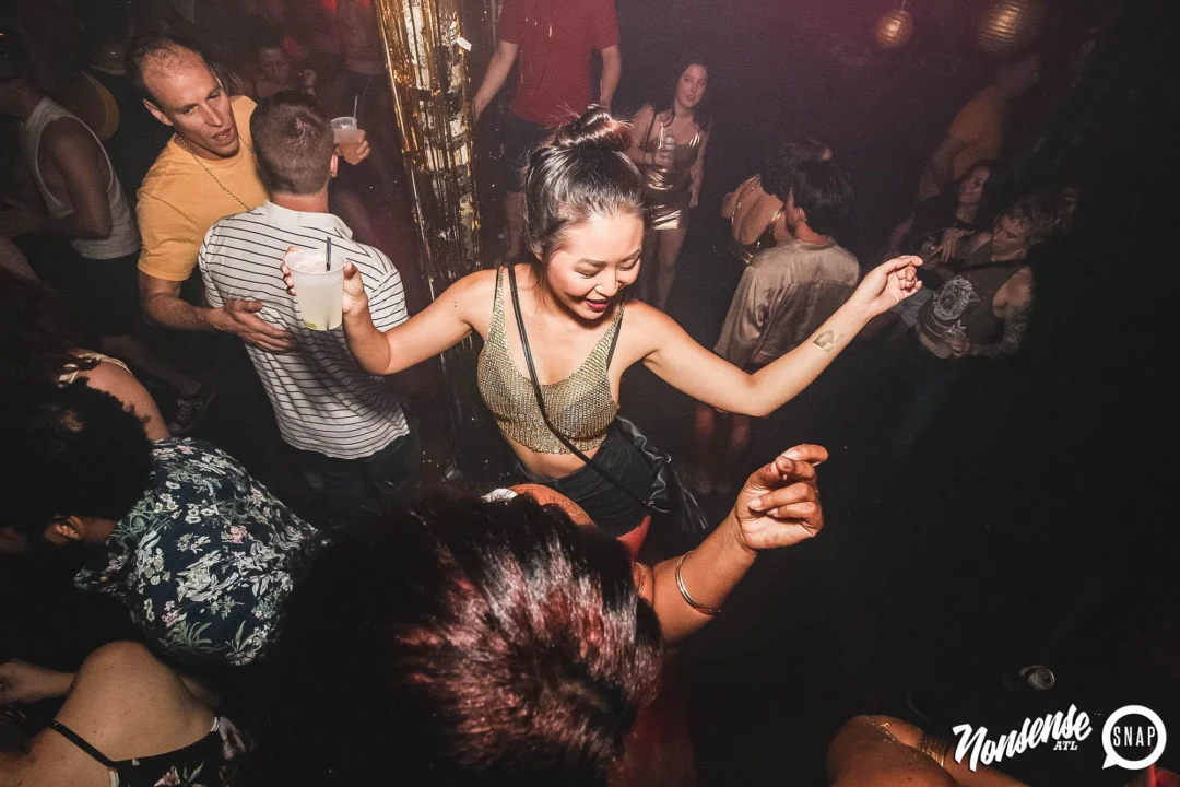 Nonsense: GOLD at The Basement June 2019. Things got ridiculous. Kimber was the DJ. Decor by Tad. Photos by Oh Snap!