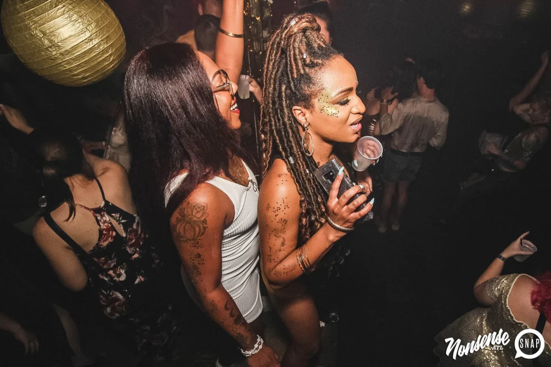 Nonsense: GOLD at The Basement June 2019. Things got ridiculous. Kimber was the DJ. Decor by Tad. Photos by Oh Snap!