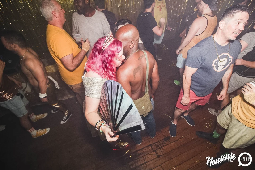 Nonsense: GOLD at The Basement June 2019. Things got ridiculous. Kimber was the DJ. Decor by Tad. Photos by Oh Snap!