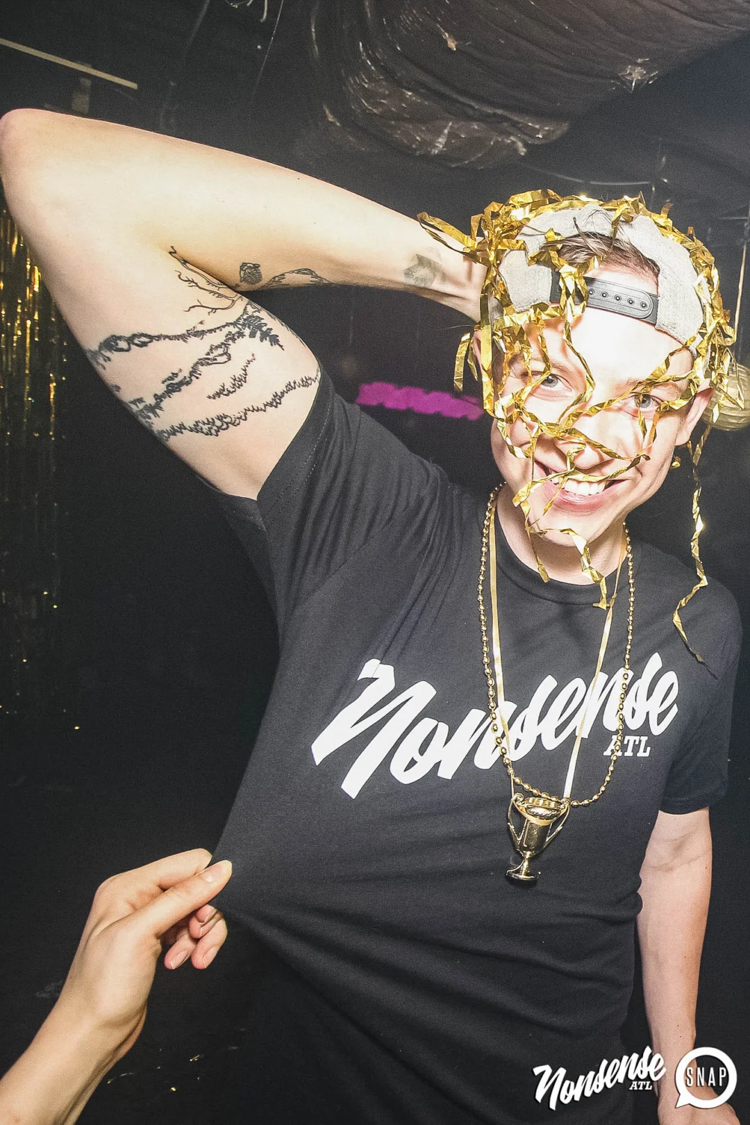 Nonsense: GOLD at The Basement June 2019. Things got ridiculous. Kimber was the DJ. Decor by Tad. Photos by Oh Snap!