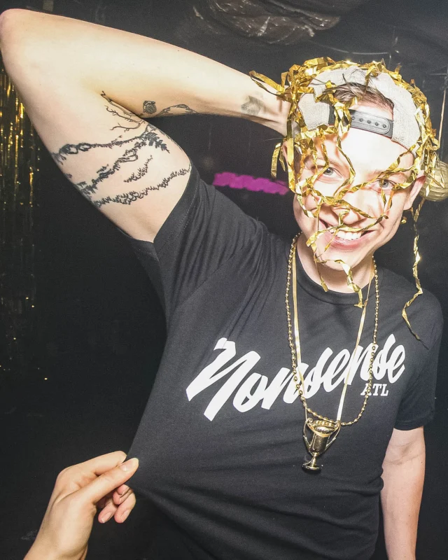 Nonsense: GOLD at The Basement June 2019. Things got ridiculous. Kimber was the DJ. Decor by Tad. Photos by Oh Snap!