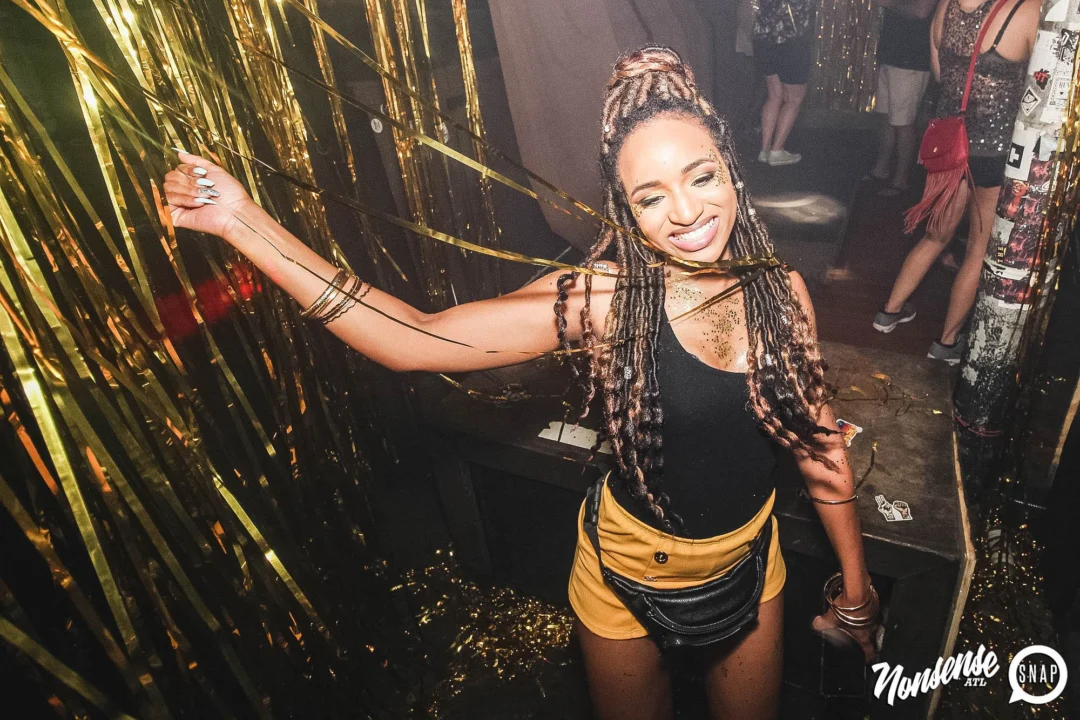Nonsense: GOLD at The Basement June 2019. Things got ridiculous. Kimber was the DJ. Decor by Tad. Photos by Oh Snap!