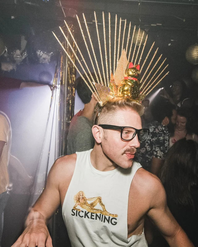 Nonsense: GOLD at The Basement June 2019. Things got ridiculous. Kimber was the DJ. Decor by Tad. Photos by Oh Snap!