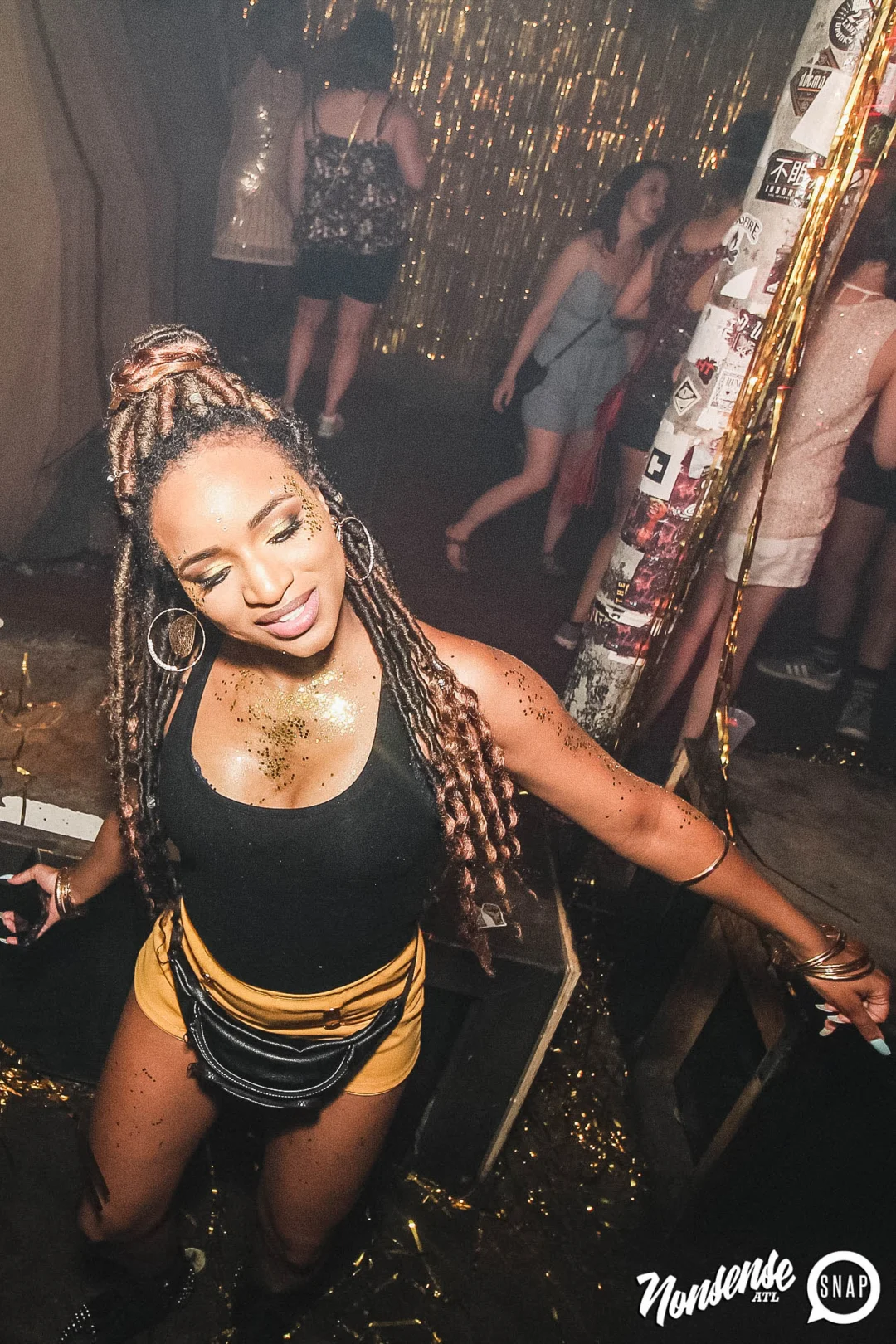 Nonsense: GOLD at The Basement June 2019. Things got ridiculous. Kimber was the DJ. Decor by Tad. Photos by Oh Snap!