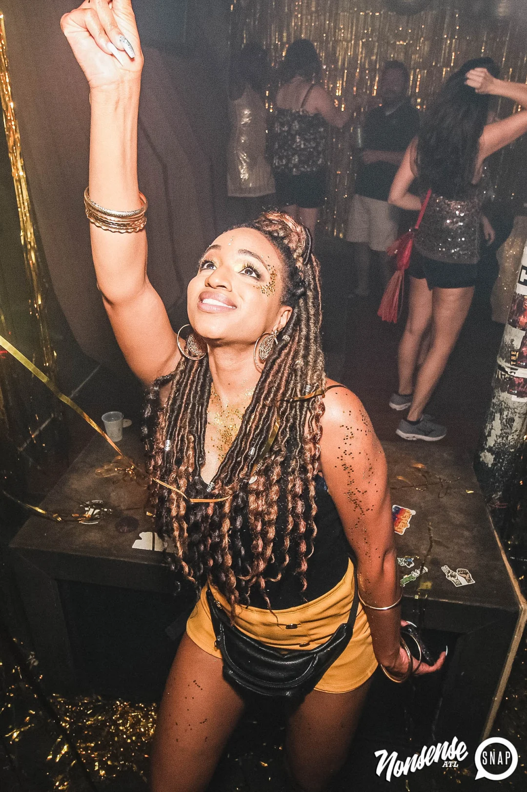 Nonsense: GOLD at The Basement June 2019. Things got ridiculous. Kimber was the DJ. Decor by Tad. Photos by Oh Snap!