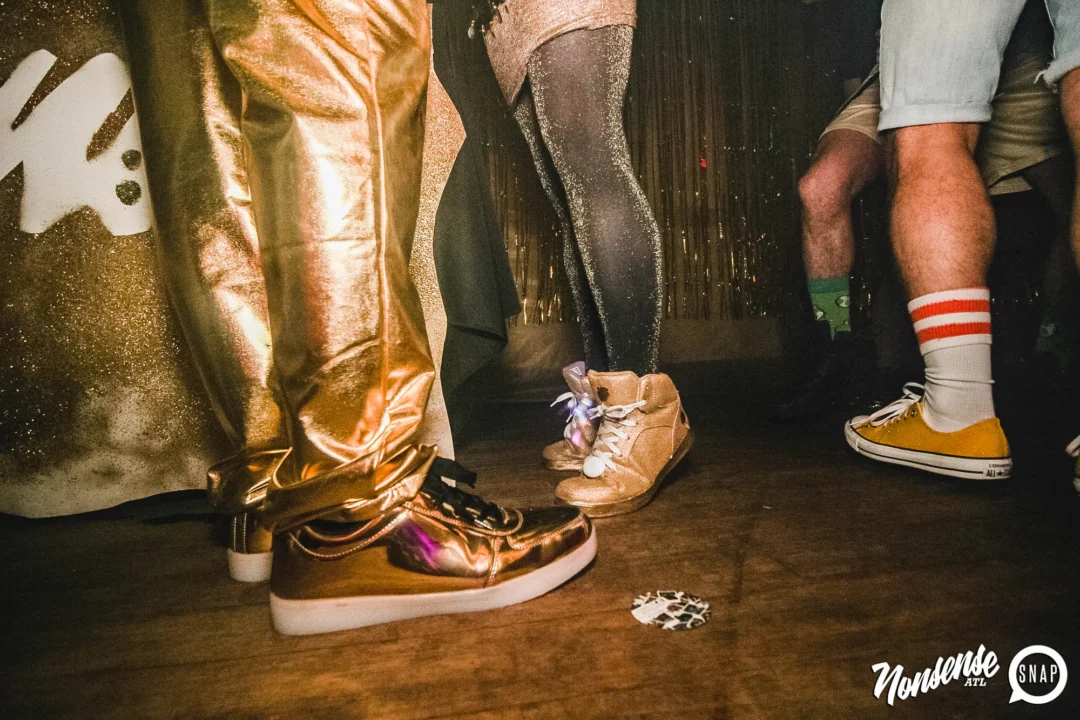 Nonsense: GOLD at The Basement June 2019. Things got ridiculous. Kimber was the DJ. Decor by Tad. Photos by Oh Snap!