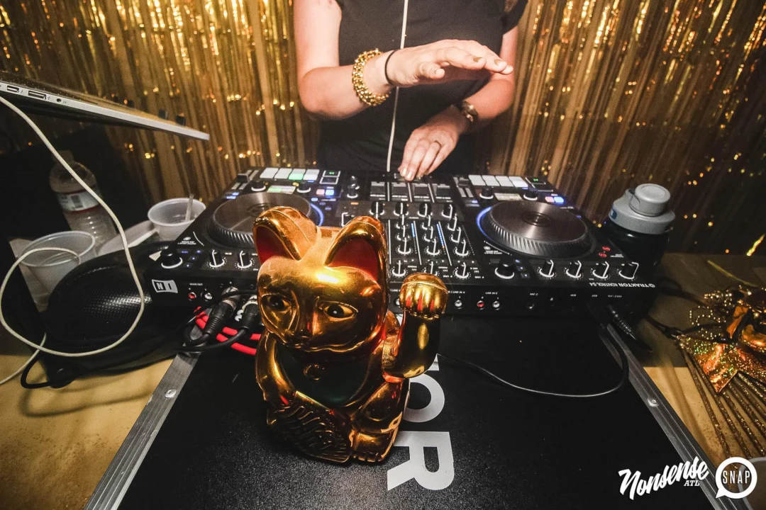 Nonsense: GOLD at The Basement June 2019. Things got ridiculous. Kimber was the DJ. Decor by Tad. Photos by Oh Snap!