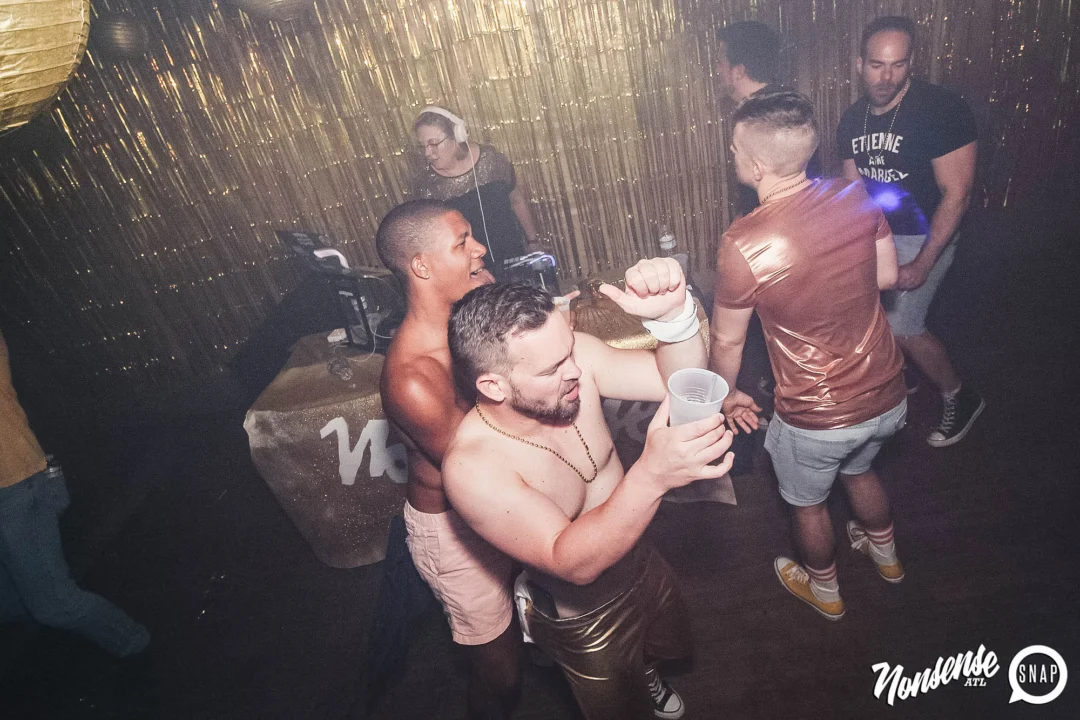 Nonsense: GOLD at The Basement June 2019. Things got ridiculous. Kimber was the DJ. Decor by Tad. Photos by Oh Snap!