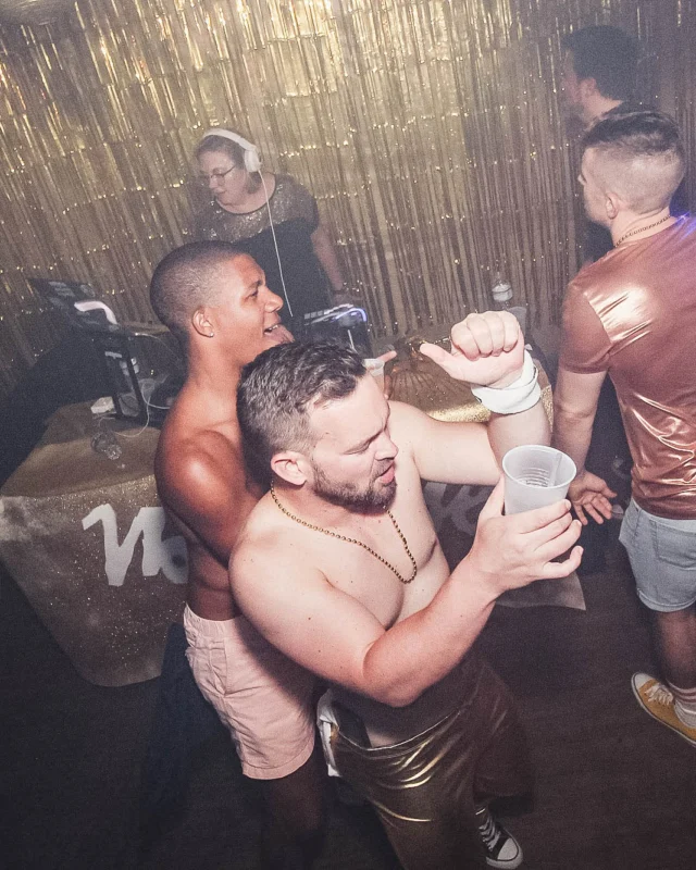 Nonsense: GOLD at The Basement June 2019. Things got ridiculous. Kimber was the DJ. Decor by Tad. Photos by Oh Snap!