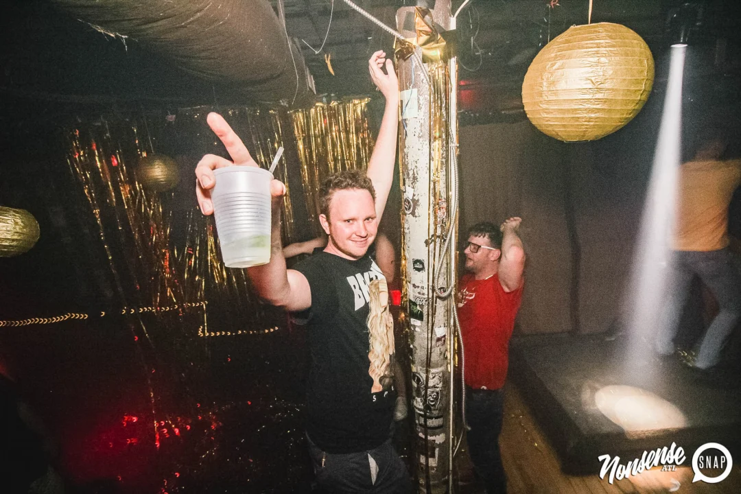 Nonsense: GOLD at The Basement June 2019. Things got ridiculous. Kimber was the DJ. Decor by Tad. Photos by Oh Snap!