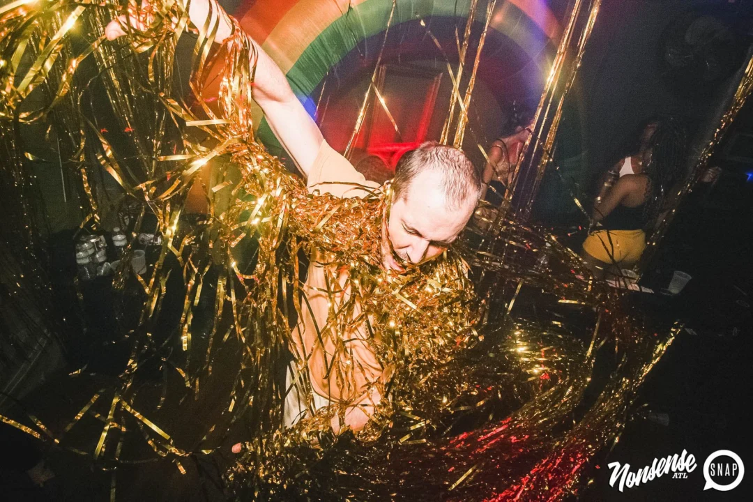 Nonsense: GOLD at The Basement June 2019. Things got ridiculous. Kimber was the DJ. Decor by Tad. Photos by Oh Snap!