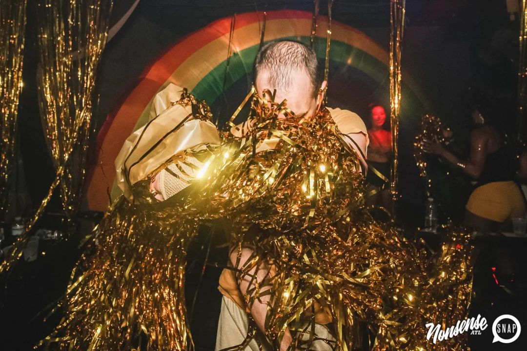 Nonsense: GOLD at The Basement June 2019. Things got ridiculous. Kimber was the DJ. Decor by Tad. Photos by Oh Snap!