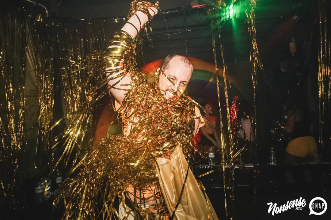 Nonsense: GOLD at The Basement June 2019. Things got ridiculous. Kimber was the DJ. Decor by Tad. Photos by Oh Snap!