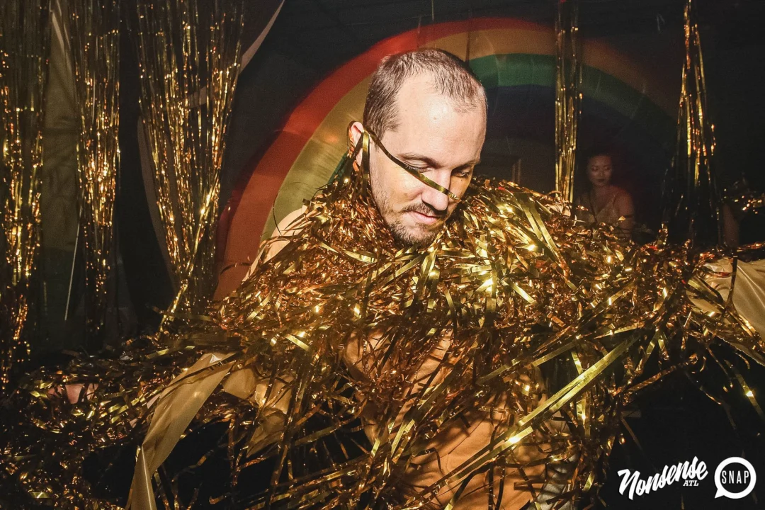 Nonsense: GOLD at The Basement June 2019. Things got ridiculous. Kimber was the DJ. Decor by Tad. Photos by Oh Snap!