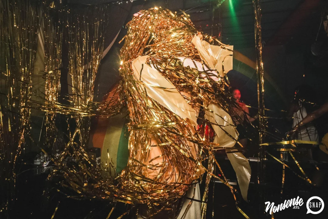 Nonsense: GOLD at The Basement June 2019. Things got ridiculous. Kimber was the DJ. Decor by Tad. Photos by Oh Snap!