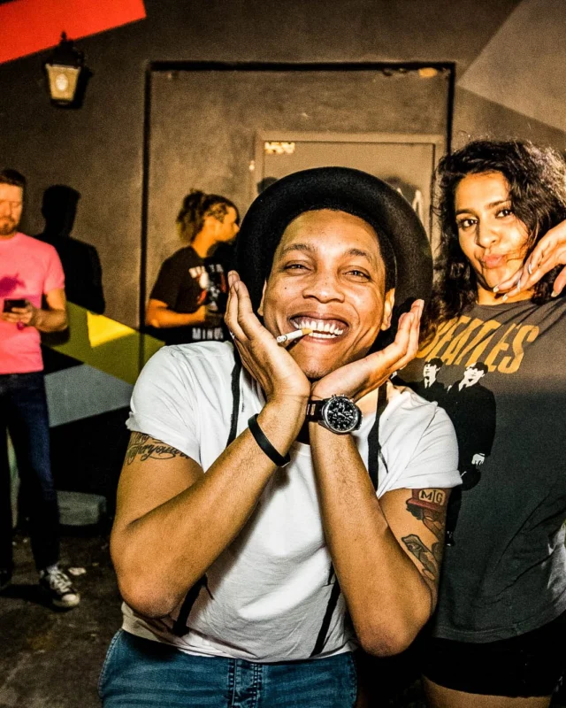 Nonsense GLOW Dance Party - July 2019 at The Basement. DJs: MP3PO & Skalaka. Facepainting by Brooke Creates. Photo by Oh Snap Kid.