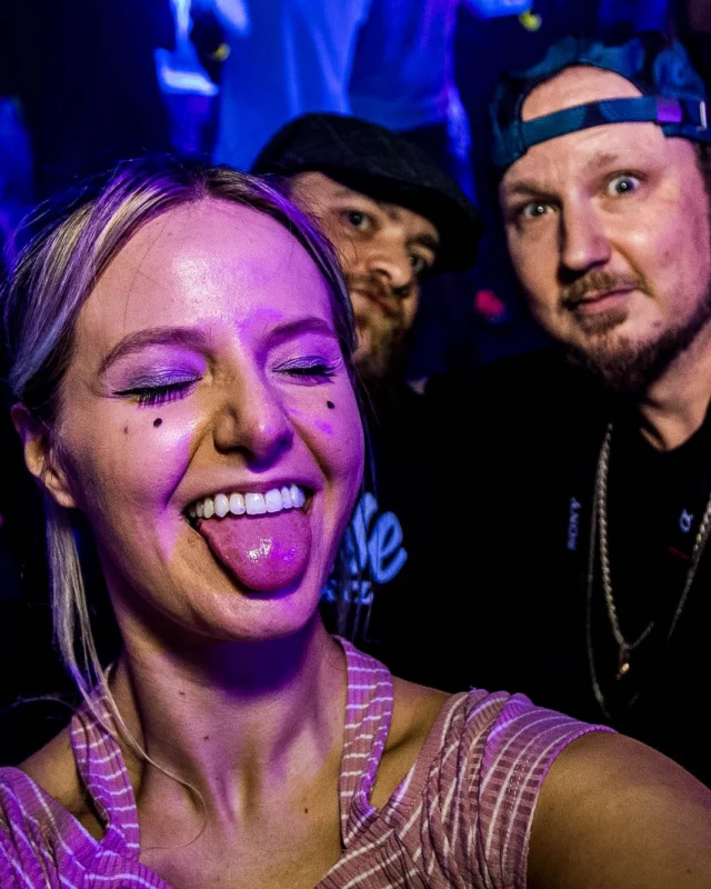 Nonsense GLOW Dance Party - July 2019 at The Basement. DJs: MP3PO & Skalaka. Facepainting by Brooke Creates. Photo by Oh Snap Kid.