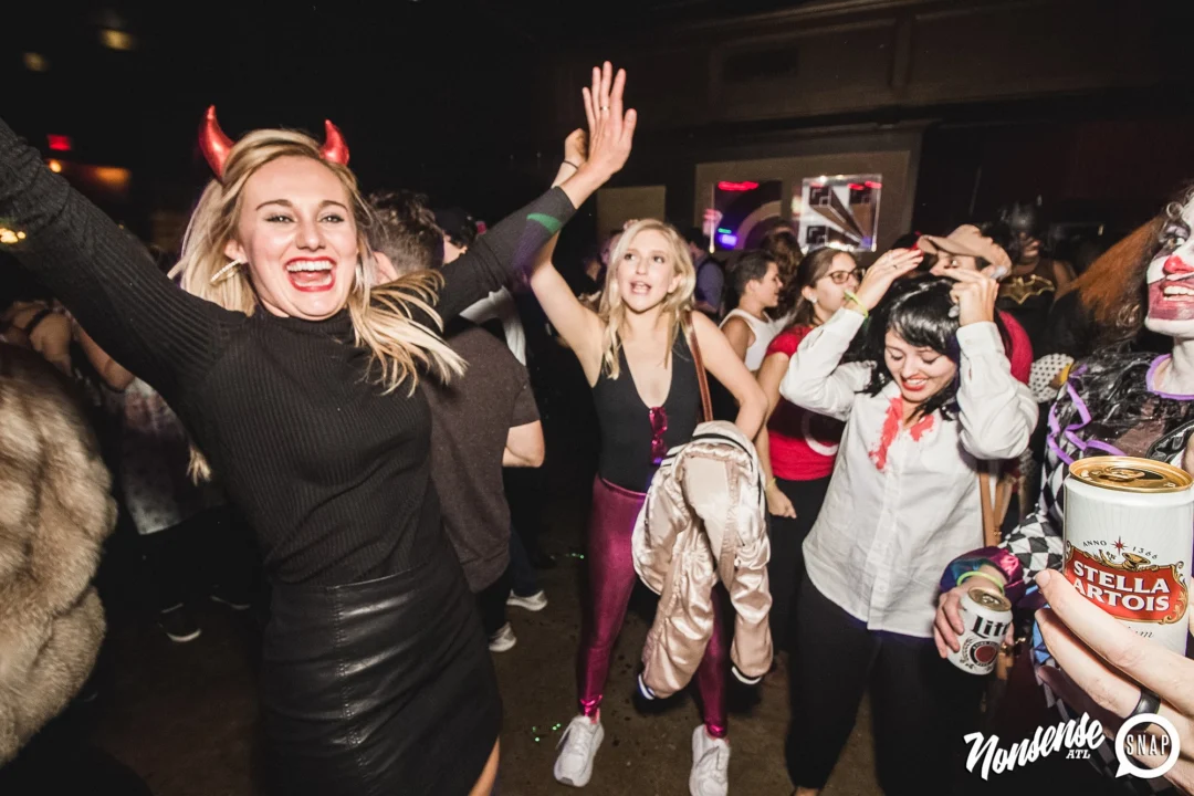 Dr Peter Venkman's Spook Central Halloween Dance Party! Thursday October 31, 2019. Presented by Nonsense ATL at Venkman's, Old Fourth Ward, Atlanta. Kimber was the DJ. Photo by Oh Snap.