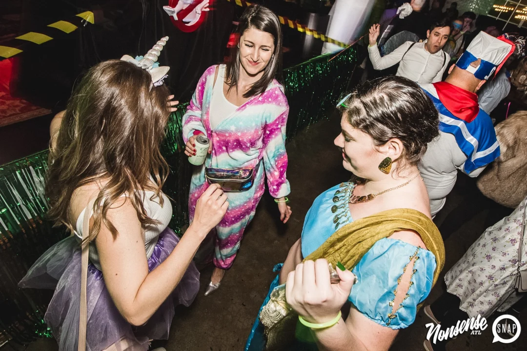 Dr Peter Venkman's Spook Central Halloween Dance Party! Thursday October 31, 2019. Presented by Nonsense ATL at Venkman's, Old Fourth Ward, Atlanta. Kimber was the DJ. Photo by Oh Snap.