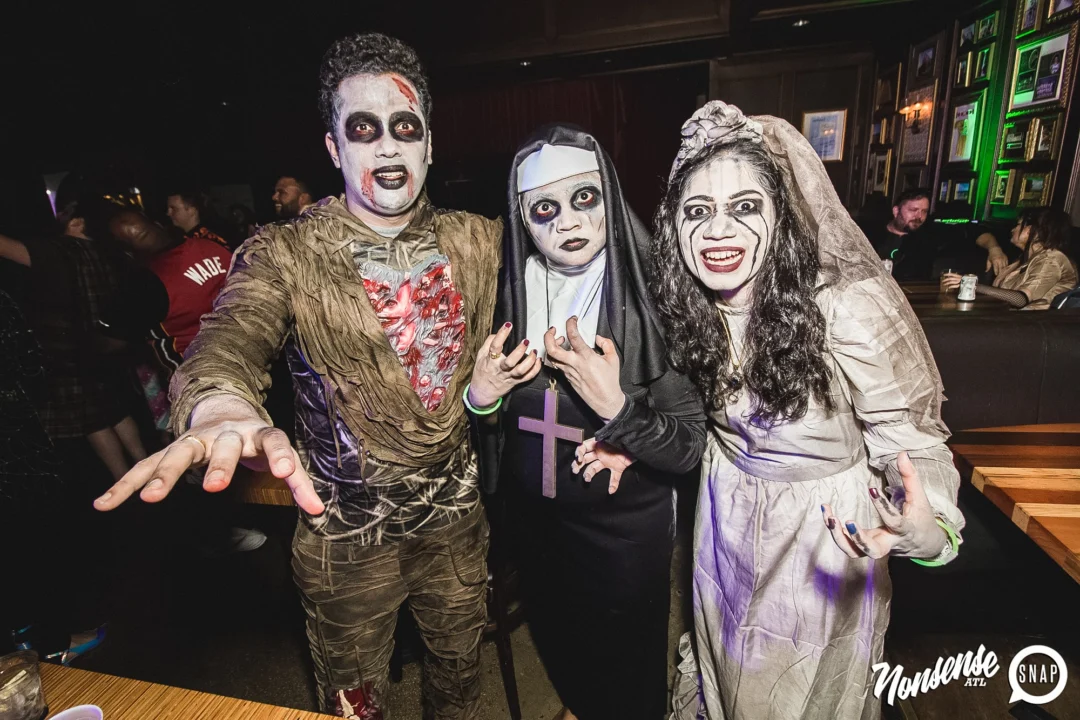 Dr Peter Venkman's Spook Central Halloween Dance Party! Thursday October 31, 2019. Presented by Nonsense ATL at Venkman's, Old Fourth Ward, Atlanta. Kimber was the DJ. Photo by Oh Snap.
