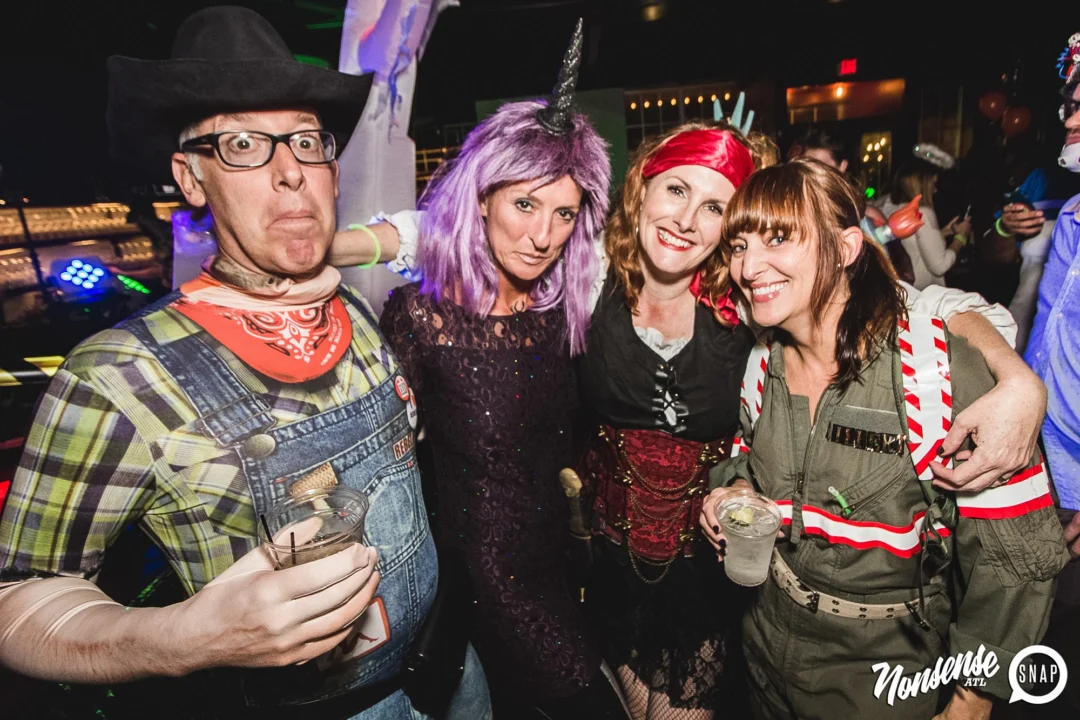 Dr Peter Venkman's Spook Central Halloween Dance Party! Thursday October 31, 2019. Presented by Nonsense ATL at Venkman's, Old Fourth Ward, Atlanta. Kimber was the DJ. Photo by Oh Snap.