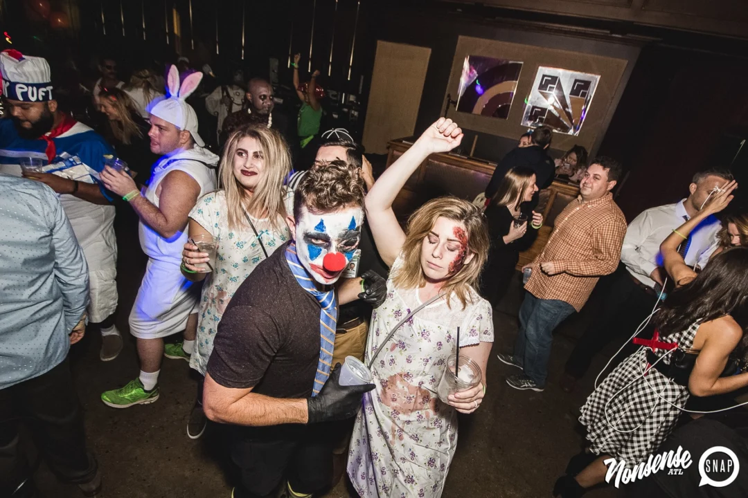 Dr Peter Venkman's Spook Central Halloween Dance Party! Thursday October 31, 2019. Presented by Nonsense ATL at Venkman's, Old Fourth Ward, Atlanta. Kimber was the DJ. Photo by Oh Snap.