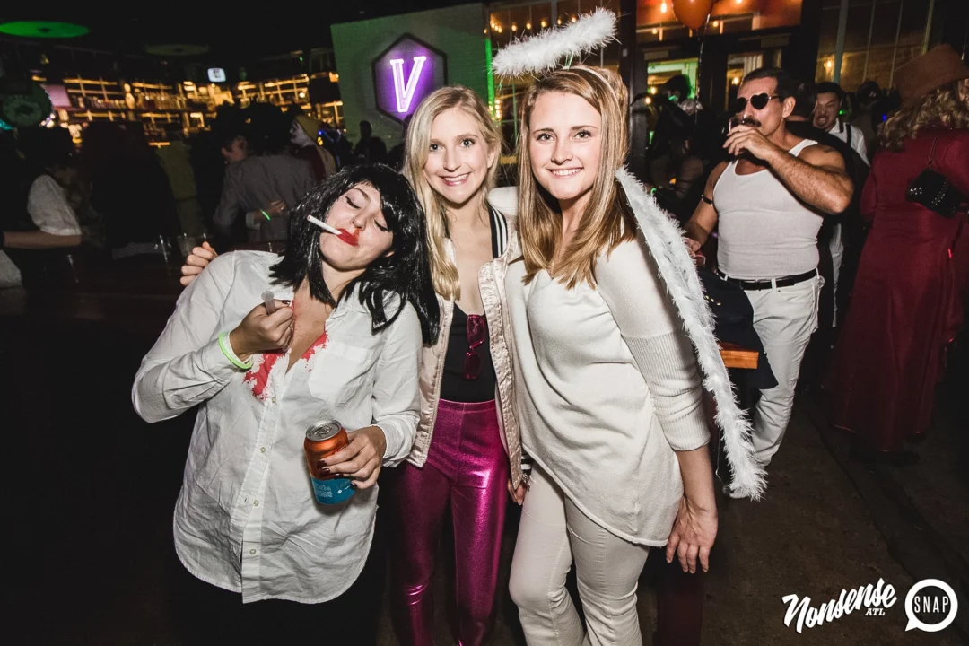 Dr Peter Venkman's Spook Central Halloween Dance Party! Thursday October 31, 2019. Presented by Nonsense ATL at Venkman's, Old Fourth Ward, Atlanta. Kimber was the DJ. Photo by Oh Snap.