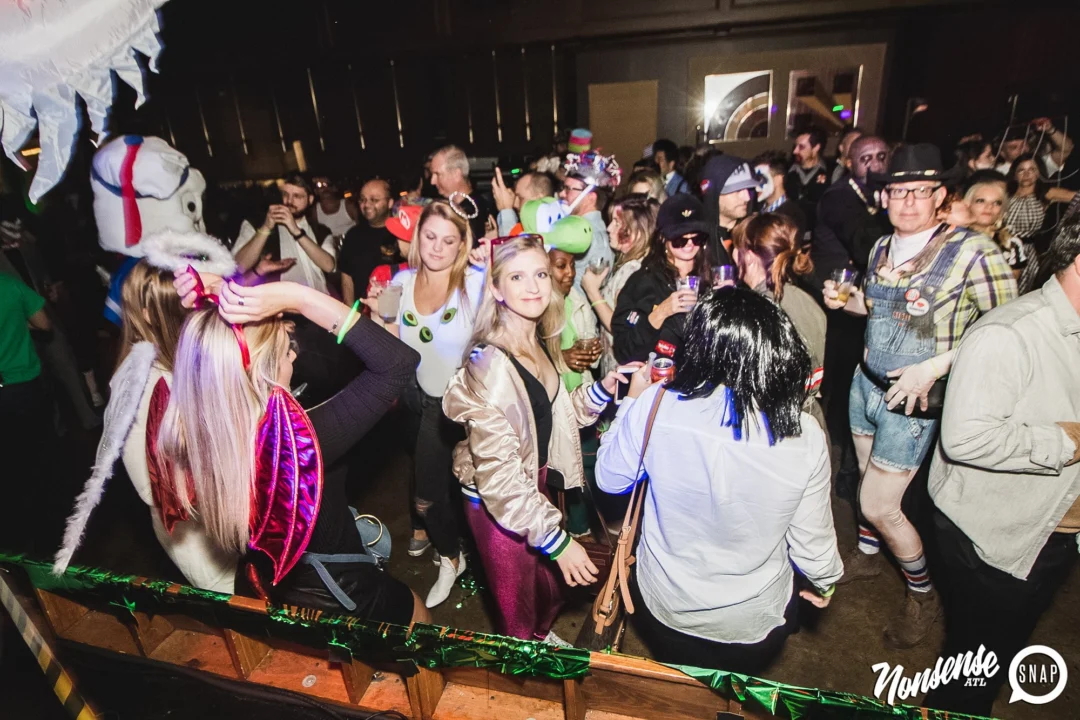 Dr Peter Venkman's Spook Central Halloween Dance Party! Thursday October 31, 2019. Presented by Nonsense ATL at Venkman's, Old Fourth Ward, Atlanta. Kimber was the DJ. Photo by Oh Snap.