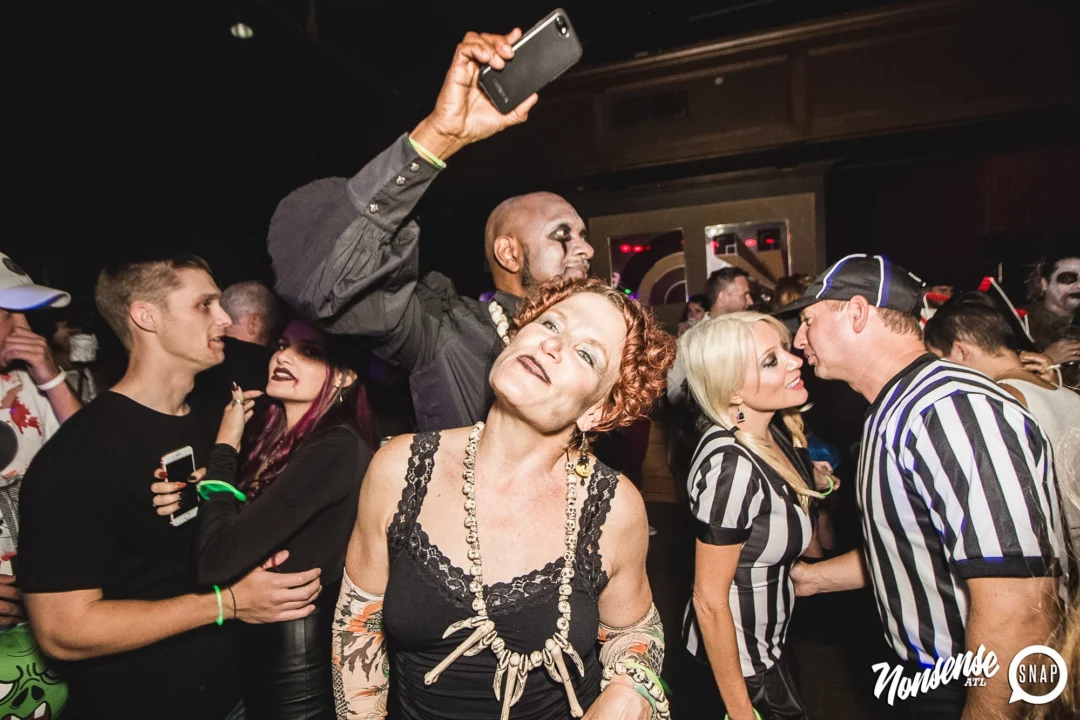 Dr Peter Venkman's Spook Central Halloween Dance Party! Thursday October 31, 2019. Presented by Nonsense ATL at Venkman's, Old Fourth Ward, Atlanta. Kimber was the DJ. Photo by Oh Snap.