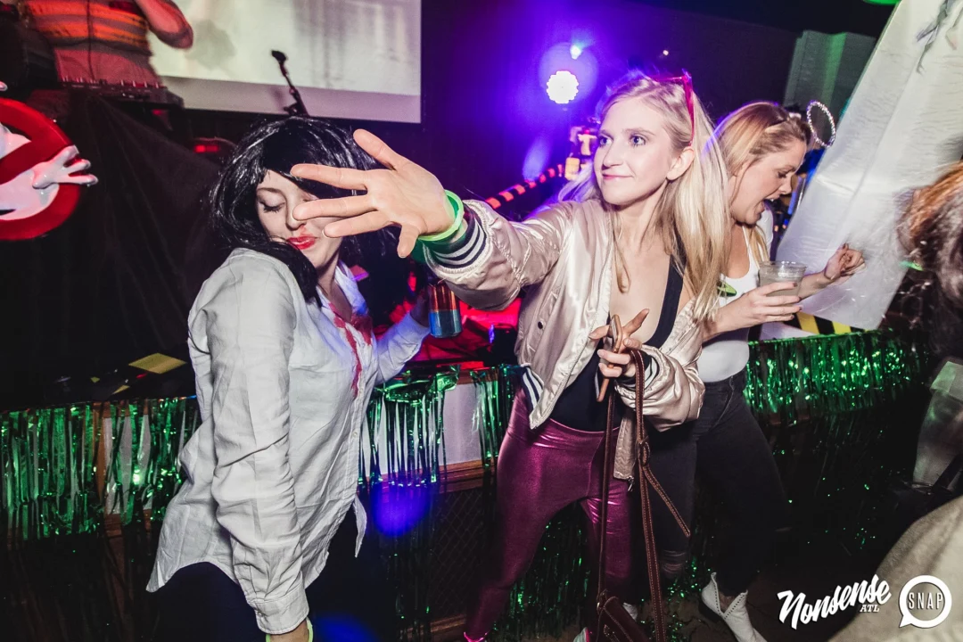 Dr Peter Venkman's Spook Central Halloween Dance Party! Thursday October 31, 2019. Presented by Nonsense ATL at Venkman's, Old Fourth Ward, Atlanta. Kimber was the DJ. Photo by Oh Snap.