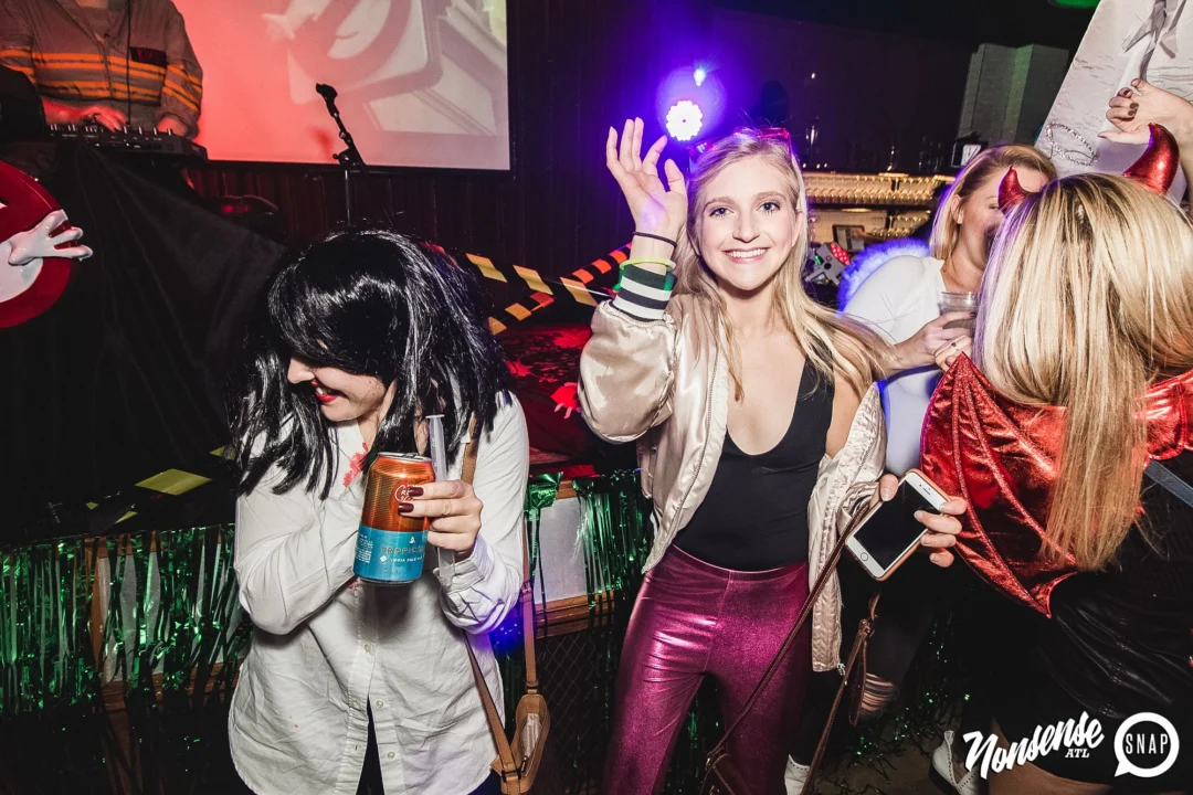 Dr Peter Venkman's Spook Central Halloween Dance Party! Thursday October 31, 2019. Presented by Nonsense ATL at Venkman's, Old Fourth Ward, Atlanta. Kimber was the DJ. Photo by Oh Snap.