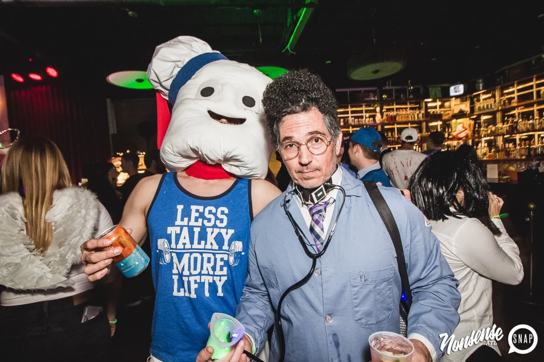 Dr Peter Venkman's Spook Central Halloween Dance Party! Thursday October 31, 2019. Presented by Nonsense ATL at Venkman's, Old Fourth Ward, Atlanta. Kimber was the DJ. Photo by Oh Snap.