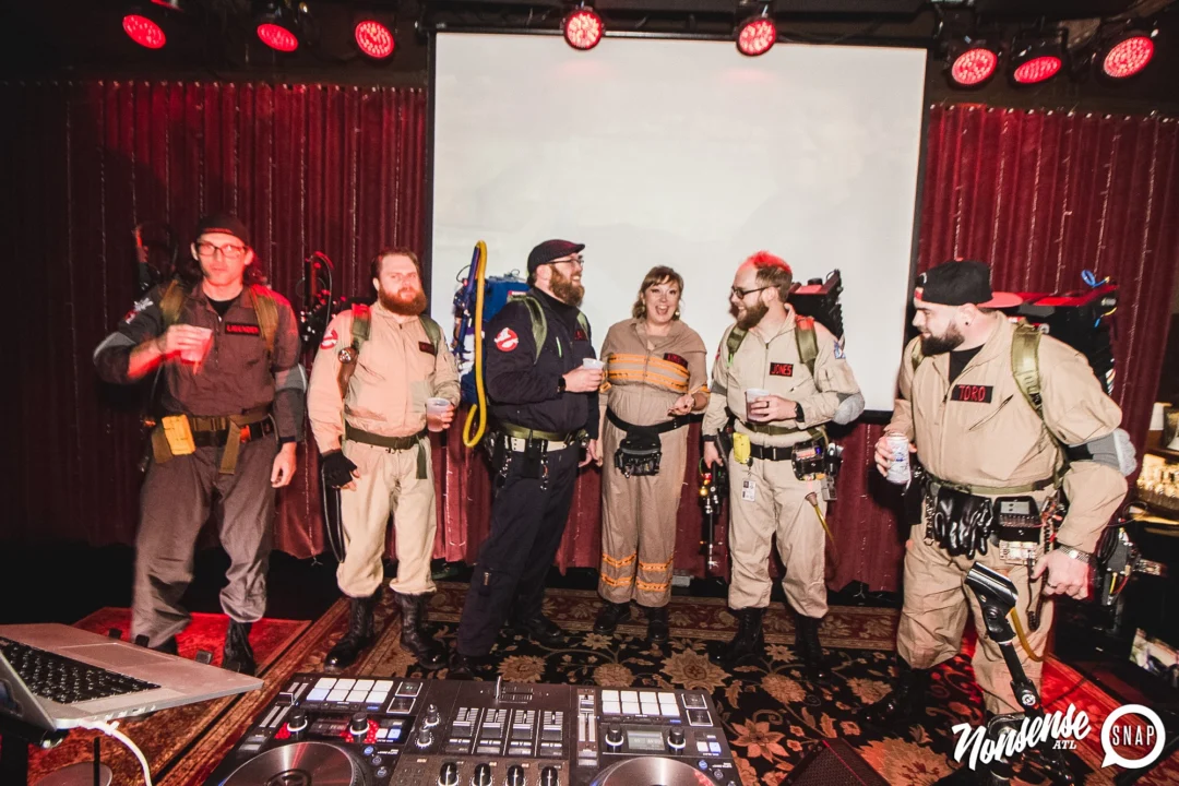 Dr Peter Venkman's Spook Central Halloween Dance Party! Thursday October 31, 2019. Presented by Nonsense ATL at Venkman's, Old Fourth Ward, Atlanta. Kimber was the DJ. Photo by Oh Snap.