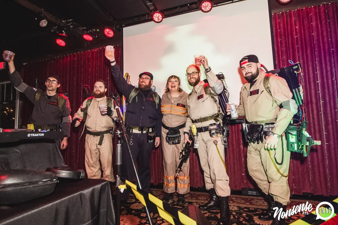 Dr Peter Venkman's Spook Central Halloween Dance Party! Thursday October 31, 2019. Presented by Nonsense ATL at Venkman's, Old Fourth Ward, Atlanta. Kimber was the DJ. Photo by Oh Snap.