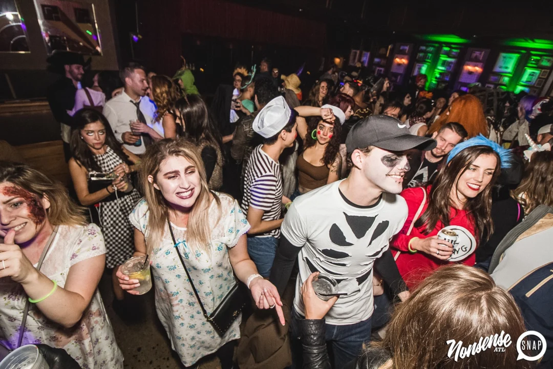 Dr Peter Venkman's Spook Central Halloween Dance Party! Thursday October 31, 2019. Presented by Nonsense ATL at Venkman's, Old Fourth Ward, Atlanta. Kimber was the DJ. Photo by Oh Snap.