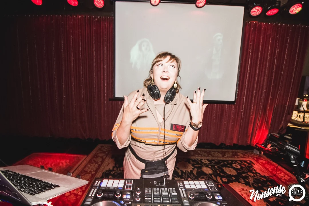 Dr Peter Venkman's Spook Central Halloween Dance Party! Thursday October 31, 2019. Presented by Nonsense ATL at Venkman's, Old Fourth Ward, Atlanta. Kimber was the DJ. Photo by Oh Snap.