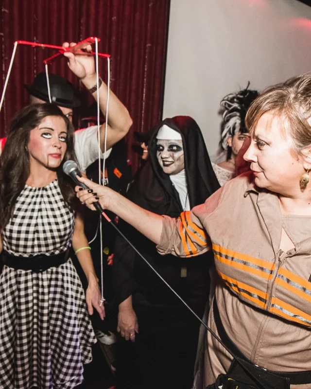 Dr Peter Venkman's Spook Central Halloween Dance Party! Thursday October 31, 2019. Presented by Nonsense ATL at Venkman's, Old Fourth Ward, Atlanta. Kimber was the DJ. Photo by Oh Snap.