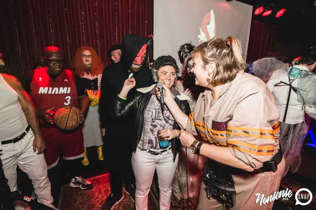 Dr Peter Venkman's Spook Central Halloween Dance Party! Thursday October 31, 2019. Presented by Nonsense ATL at Venkman's, Old Fourth Ward, Atlanta. Kimber was the DJ. Photo by Oh Snap.