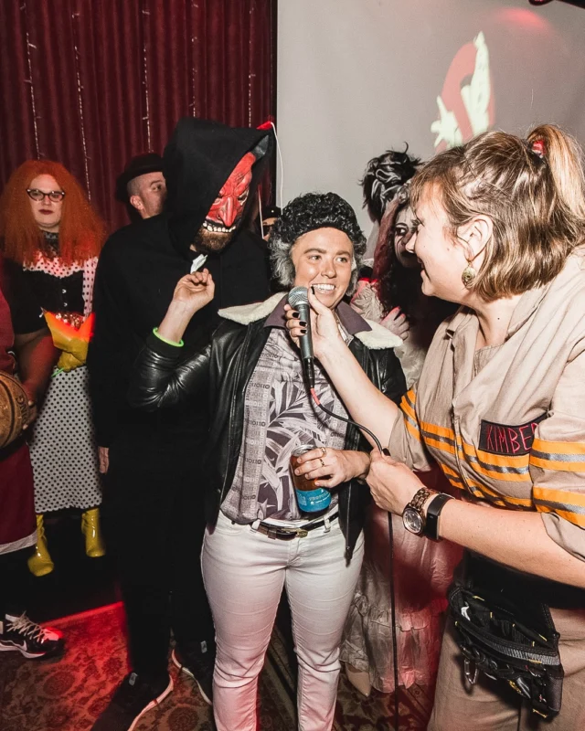 Dr Peter Venkman's Spook Central Halloween Dance Party! Thursday October 31, 2019. Presented by Nonsense ATL at Venkman's, Old Fourth Ward, Atlanta. Kimber was the DJ. Photo by Oh Snap.
