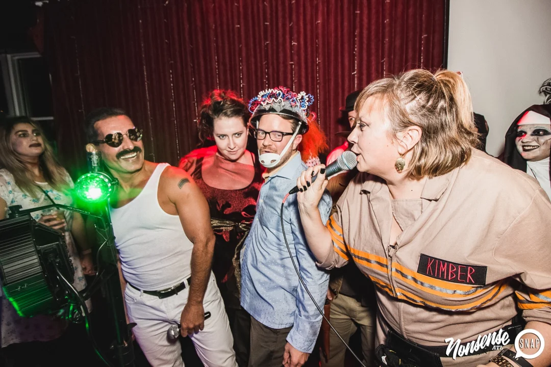 Dr Peter Venkman's Spook Central Halloween Dance Party! Thursday October 31, 2019. Presented by Nonsense ATL at Venkman's, Old Fourth Ward, Atlanta. Kimber was the DJ. Photo by Oh Snap.