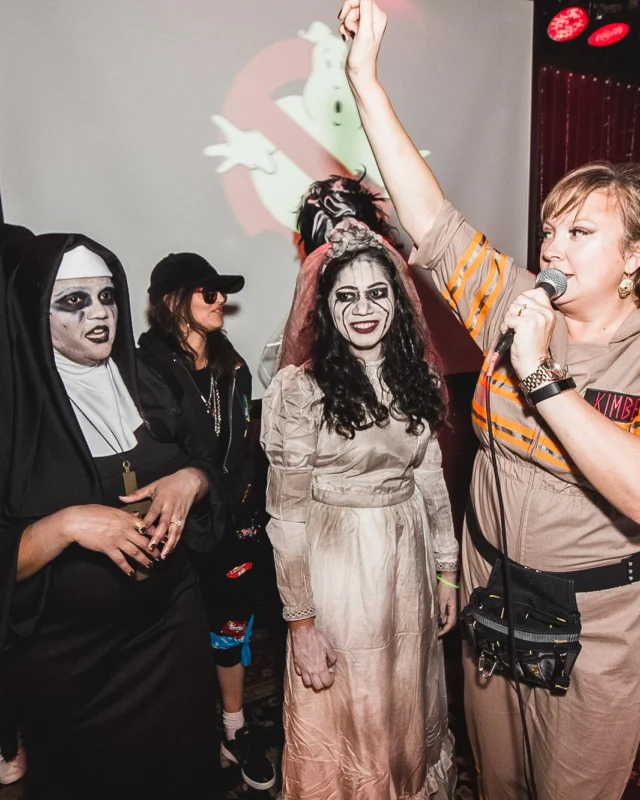 Dr Peter Venkman's Spook Central Halloween Dance Party! Thursday October 31, 2019. Presented by Nonsense ATL at Venkman's, Old Fourth Ward, Atlanta. Kimber was the DJ. Photo by Oh Snap.