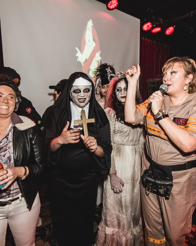 Dr Peter Venkman's Spook Central Halloween Dance Party! Thursday October 31, 2019. Presented by Nonsense ATL at Venkman's, Old Fourth Ward, Atlanta. Kimber was the DJ. Photo by Oh Snap.