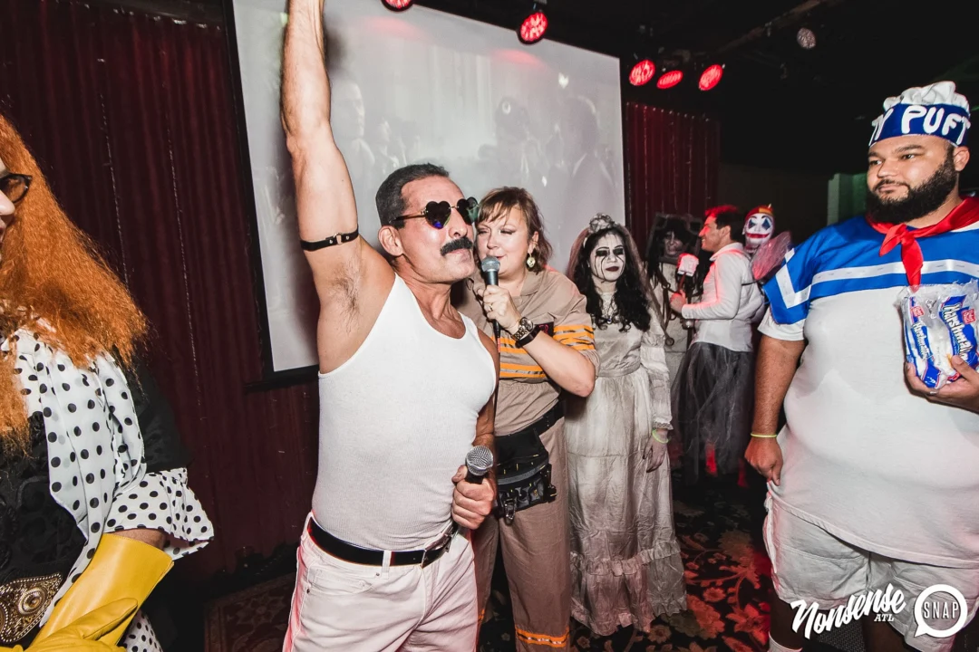 Dr Peter Venkman's Spook Central Halloween Dance Party! Thursday October 31, 2019. Presented by Nonsense ATL at Venkman's, Old Fourth Ward, Atlanta. Kimber was the DJ. Photo by Oh Snap.