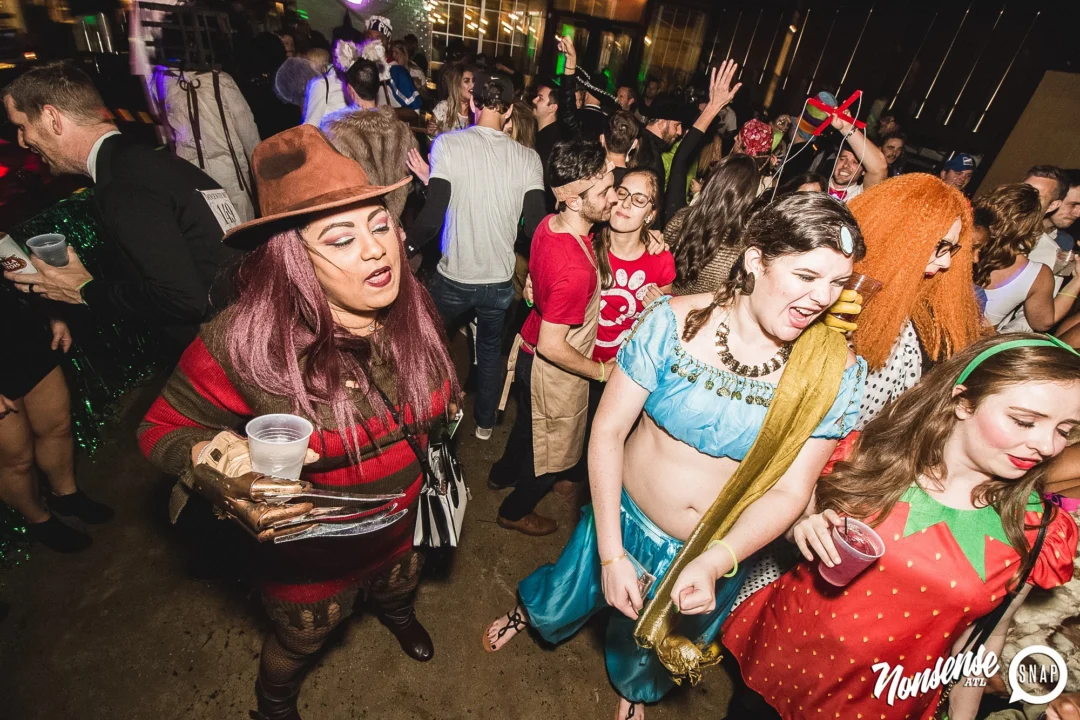 Dr Peter Venkman's Spook Central Halloween Dance Party! Thursday October 31, 2019. Presented by Nonsense ATL at Venkman's, Old Fourth Ward, Atlanta. Kimber was the DJ. Photo by Oh Snap.